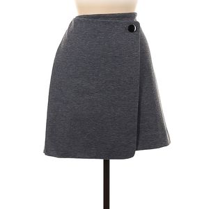 LOFT Gray Wrap Skirt NWOT
